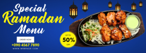 SPECIAL RAMADAN MENU OFFER Facebook-coverfoto template