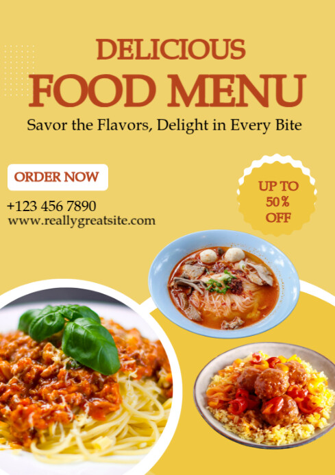 Special Restaurant Food Menu Poster Template | PosterMyWall