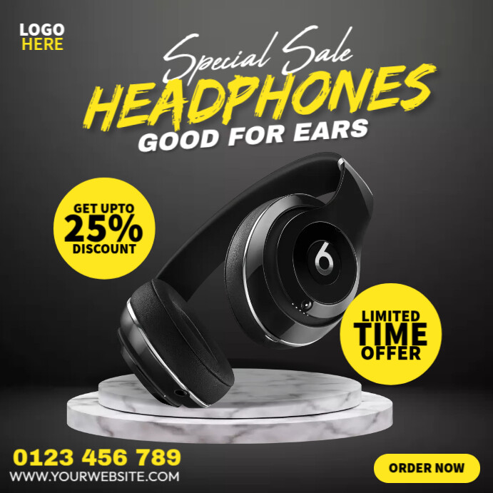 Special Sale Headphone Template | PosterMyWall