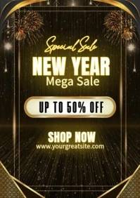 Special Sale New Year A4 template