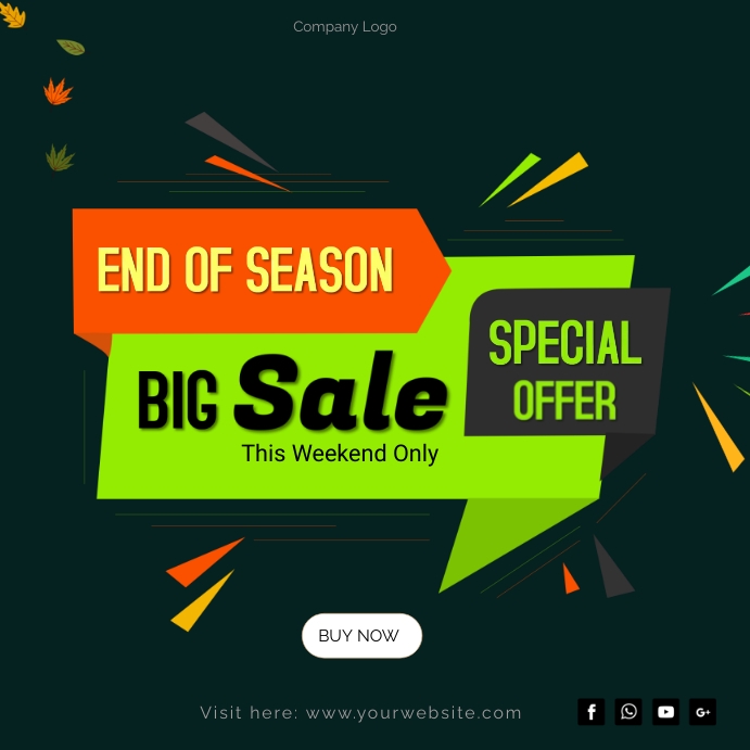 special sale offer, big sale offer Instagram Post template
