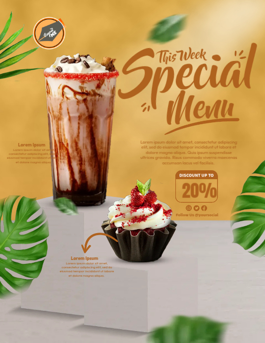 Special Shake Menu Template | PosterMyWall