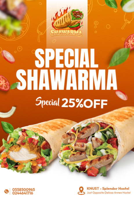 Shawarma Special Offer Posters Template | PosterMyWall