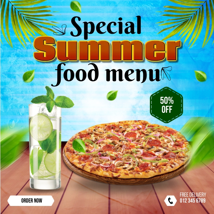 Copy of Special Summer Menu | PosterMyWall