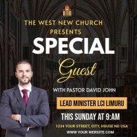 special Sunday flyer Instagram Post template