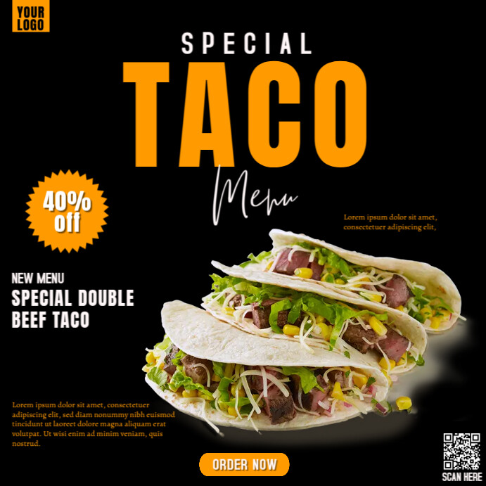 Special Taco Menu Template | PosterMyWall