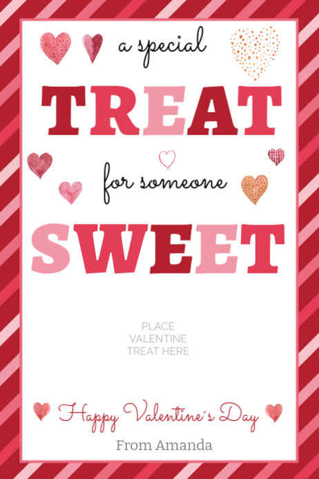 Special Treat For Someone Sweet Valentine's Day Banner 4' × 6' template