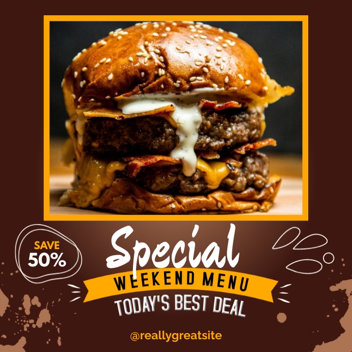 Special Weekend Menu template | PosterMyWall