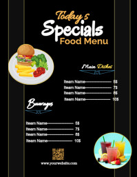 Specials Food Menu Flyer (us Letter) template