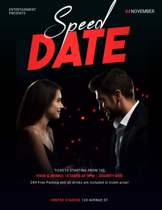 Speed Date flyer template | PosterMyWall