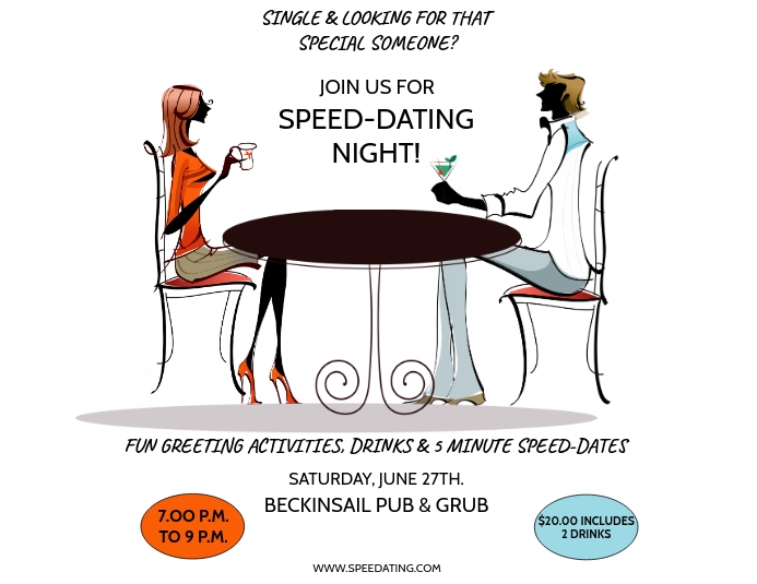 SPEED DATING Pamflet (VSA Brief) template