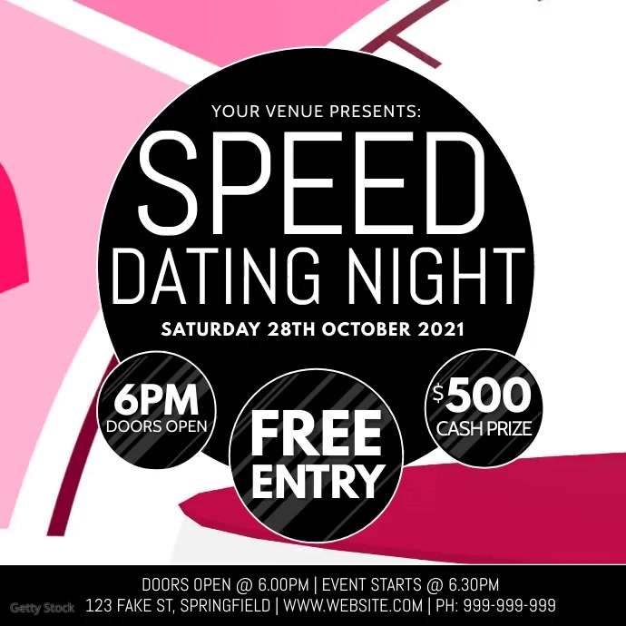 Speed Dating Video Poster Template | PosterMyWall