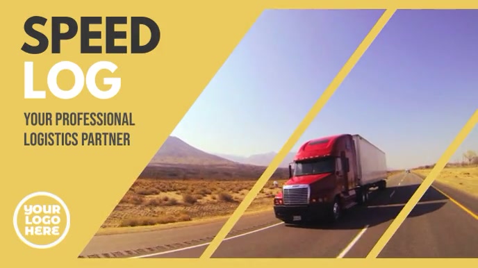 Speed Log logistics company video ad Template | PosterMyWall