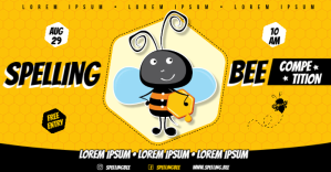 SPELLING BEE BANNER Facebook 共享图片 template