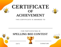 Spelling bee Certificate Flyer (US Letter) template