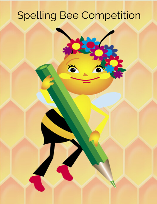 spelling bee competition, school posters, Template PosterMyWall