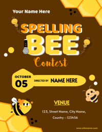 Spelling Bee Contest Flyer (US Letter) template
