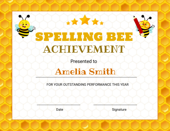 Copy Of Spelling Bee Contest Diploma PosterMyWall Copy Of Spelling Bee Contest Diploma PosterMyWall