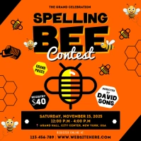 Spelling Bee Contest Instagram Post Square (1:1) template