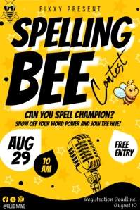 Spelling Bee Contest Poster template
