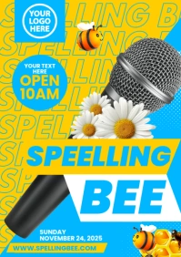 Spelling Bee A3 template