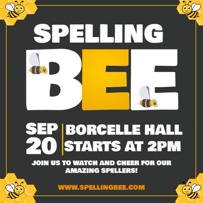 Spelling Bee Instagram Post template