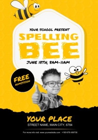 spelling bee A4 template