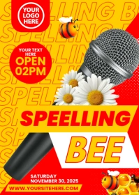 Spelling Bee A6 template