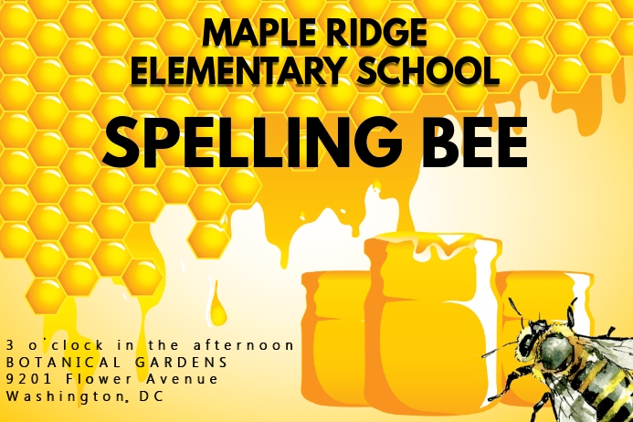 Copy of Spelling Bee | PosterMyWall