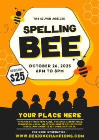 Spelling Bee A4 template