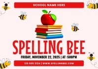 Spelling Bee Postcard template