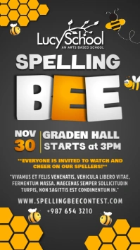 Spelling bee Instagram 快拍 template