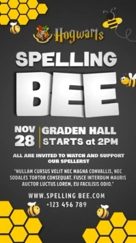 Spelling bee Instagram Reel template