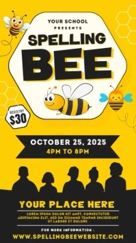 Spelling Bee Instagram Reel template