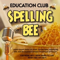 Spelling Bee flyers Instagram Post template