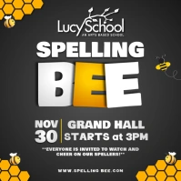 Spelling Bee Instagram Post Square (1:1) template