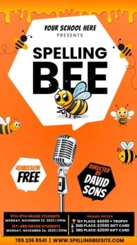 Spelling Bee instagram story template