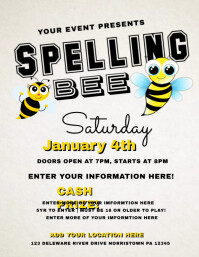 48 730 Spelling Bee Flyers Customizable Design Templates Postermywall
