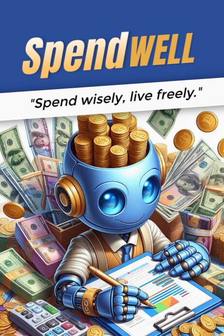 Spend wisely Poster template