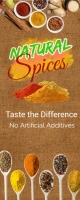 spice shop roll up ad template