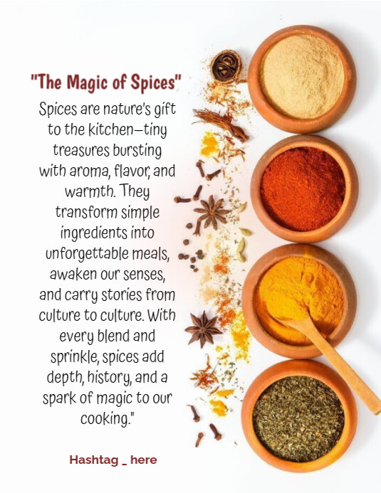 Spices Flyer (US Letter) template