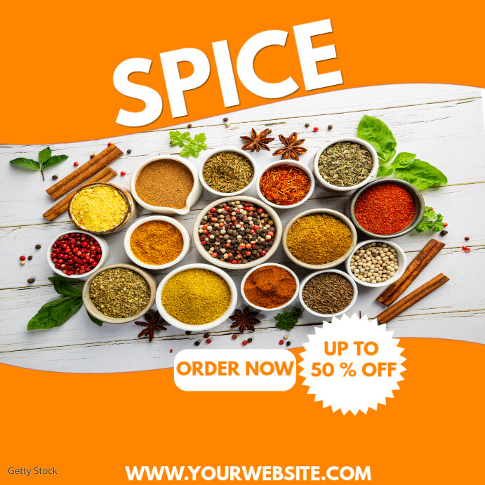 Spices Template | PosterMyWall