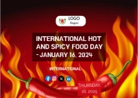 Spicy Food Celebration Cartolina template