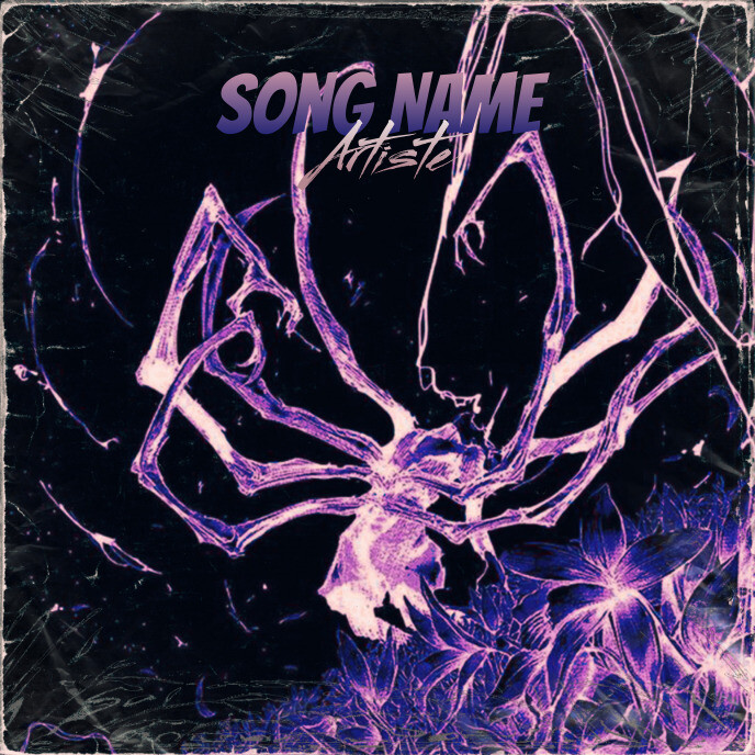 Plantilla de Spider Cover Album music art rap mixtape | PosterMyWall