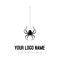 Spider Halloween Logo template