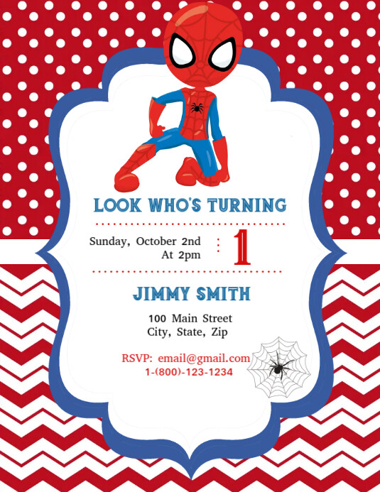 Adorno Para Tarta De Cumpleaños De Spiderman: Nombre Y Edad Personalizados (solo Archivo Digital) - España
