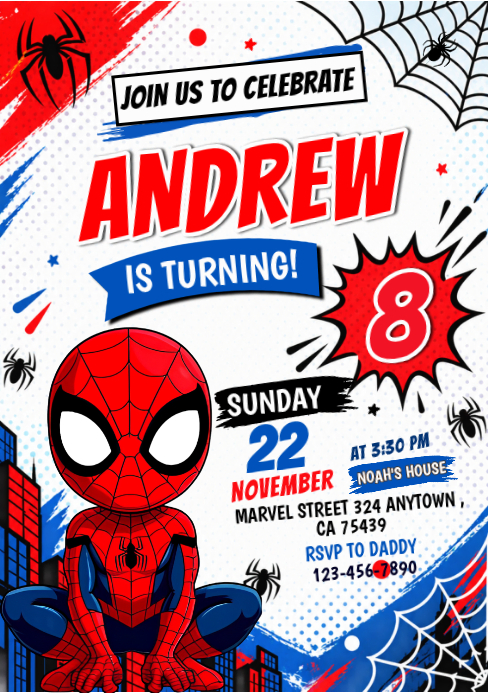 Plantilla de Children's Birthday Party A5 | PosterMyWall