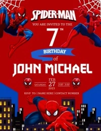 Spiderman Flyer (US Letter) template