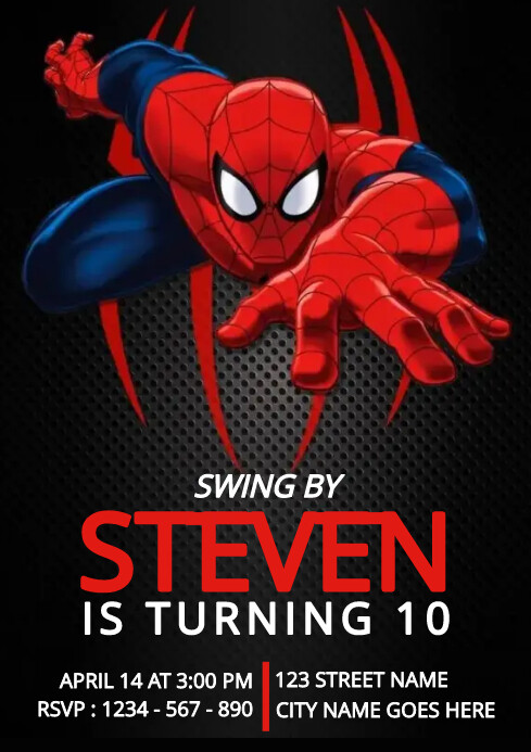 Spodderman Template Spiderman Template For Birthday