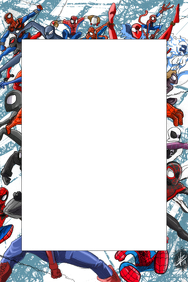 Spiderverse Border Printable Spiderman Border Design
